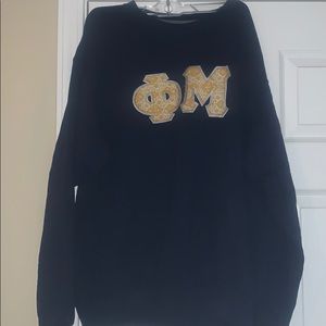 Phi Mu letter sweatshirt